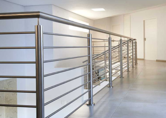 China Easy Installation Stainless Steel Railing With Brushed / Mirror Surface Treatments supplier