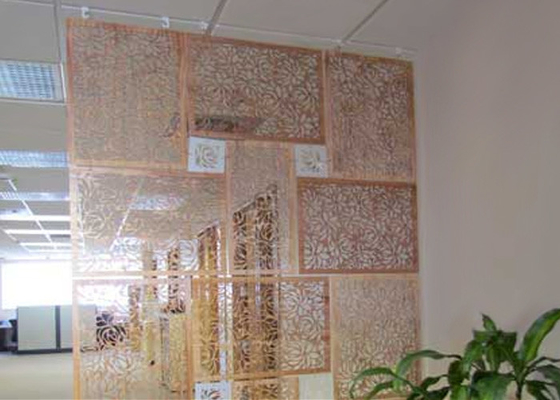 China Luxurious Fireproof Decorative Privacy Screen , Laser Cut Metal Panels Corrosion Protection supplier