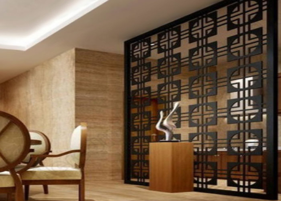 China Rust Proof Decorative Metal Panels , Delicate Indoor Privacy Screen Solid Structure supplier