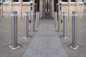 Outdoor Stainless Steel Bollards / Parking Lot Bollards With Easy Carry Lifting Ring supplier