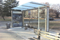 Heat Resistant Stainless Steel Bus Stop / Passenger Waiting Shelter Aesthetic Appeal supplier